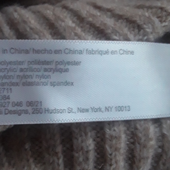 ⚜️ KNIT SWEATER JUMPSUIT HEATHERED OATMEAL FLECK NWOT - Picture 8 of 16